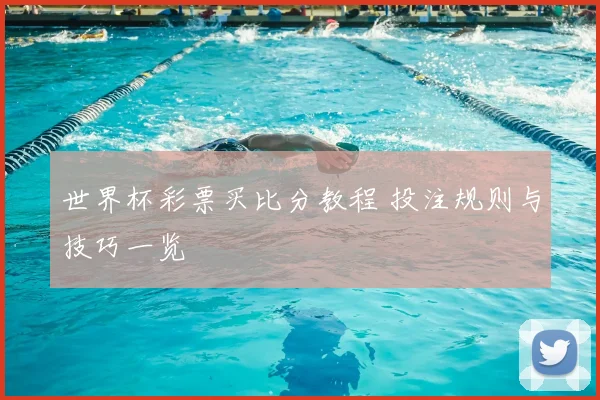 世界杯彩票买比分教程 投注规则与技巧一览